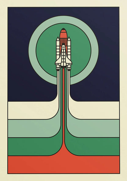 Affiches Retro Space Shuttle