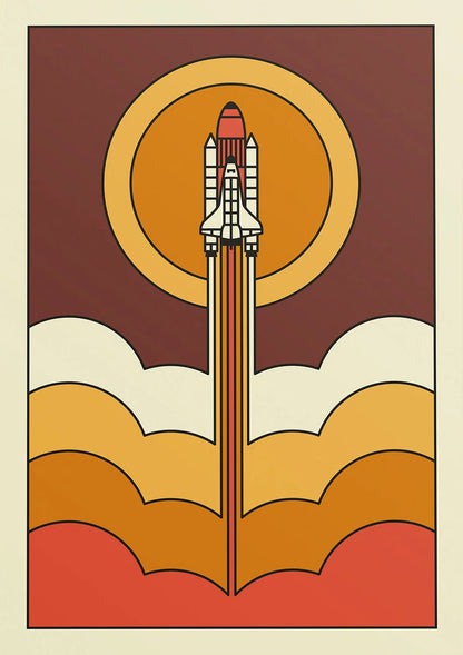 Affiches Retro Space Shuttle