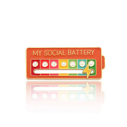 Broche batterie sociale