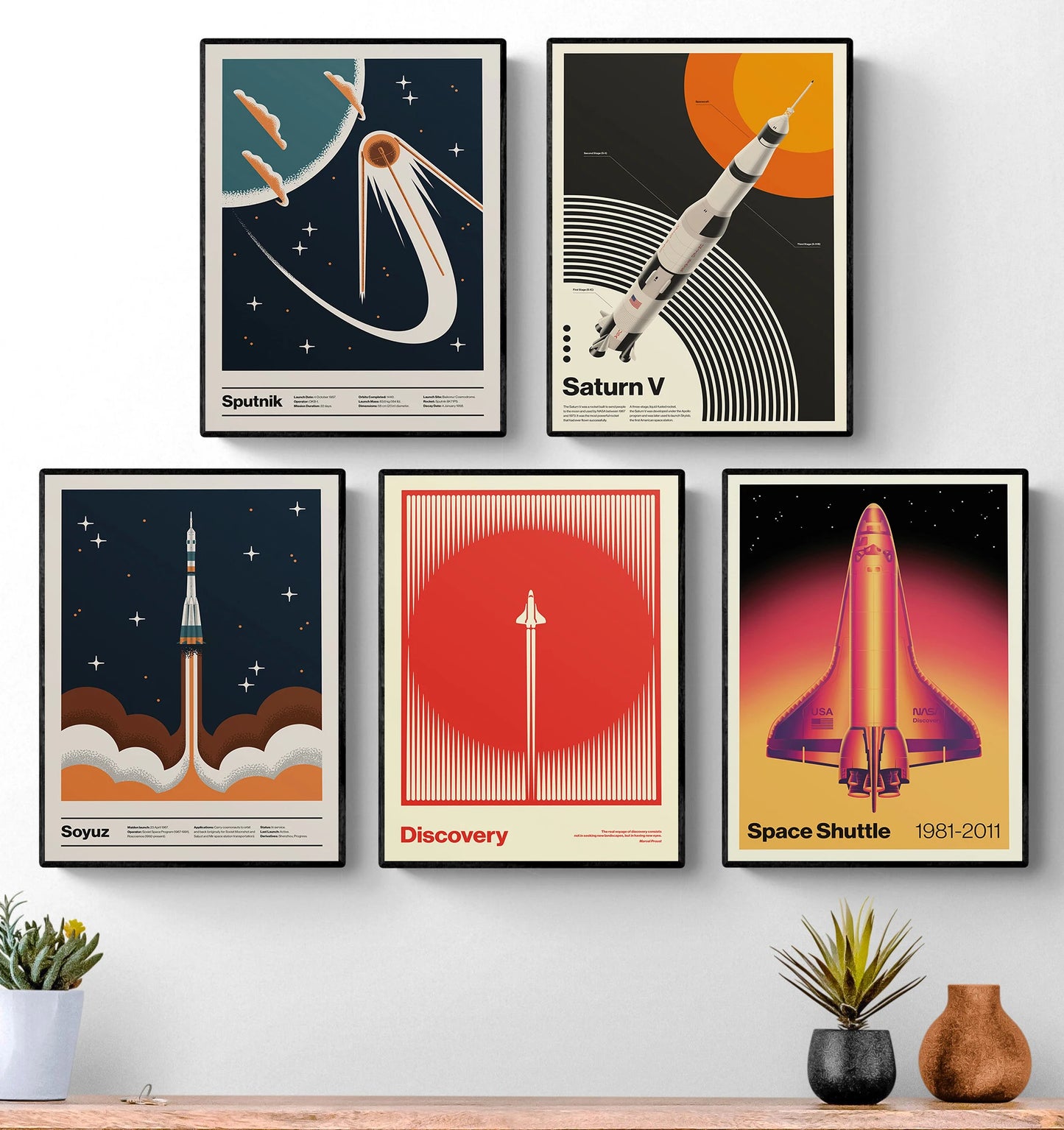 Affiches Retro Space Shuttle