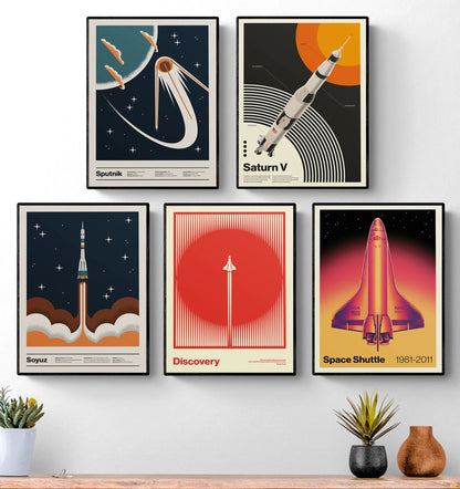 Affiches Retro Space Shuttle